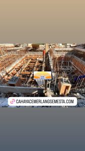 proses pengecoran sloof dan perkuatan pondasi tiang beam pergola vip entry di canggu bali – cahaya cemerlang semesta