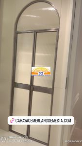 kusen pintu stainless 304 custom dengan coating black chrome di jakarta barat – cahaya cemerlang semesta